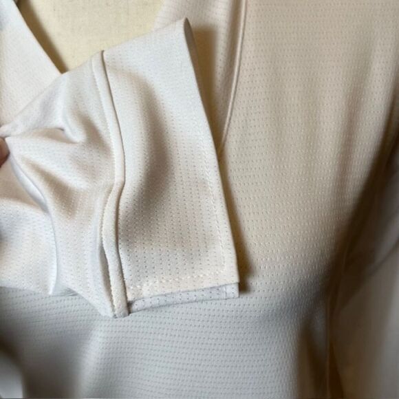 NWT Sport Haley Women's 3/4 Sleeve White Collared Athletic Blouse Small - Picture 3 of 10